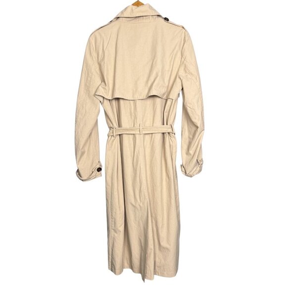 The Drop Womens Minimalist Classic Beige Trench Coat, Spring Jacket - Picture 4 of 6